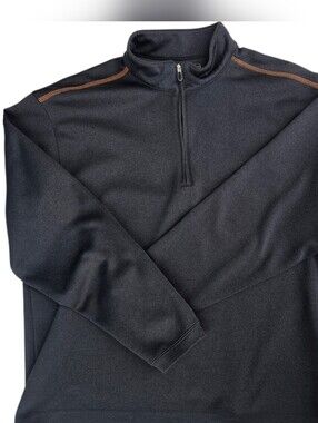 Pebble Beach Charcoal Gray Half-Zip Performance Pullover